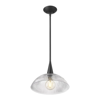 Lunelle 1 Light Matte Black Pendant