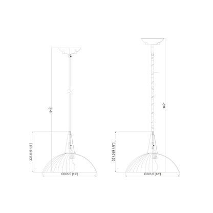 Lunelle 1 Light Modern Gold Pendant