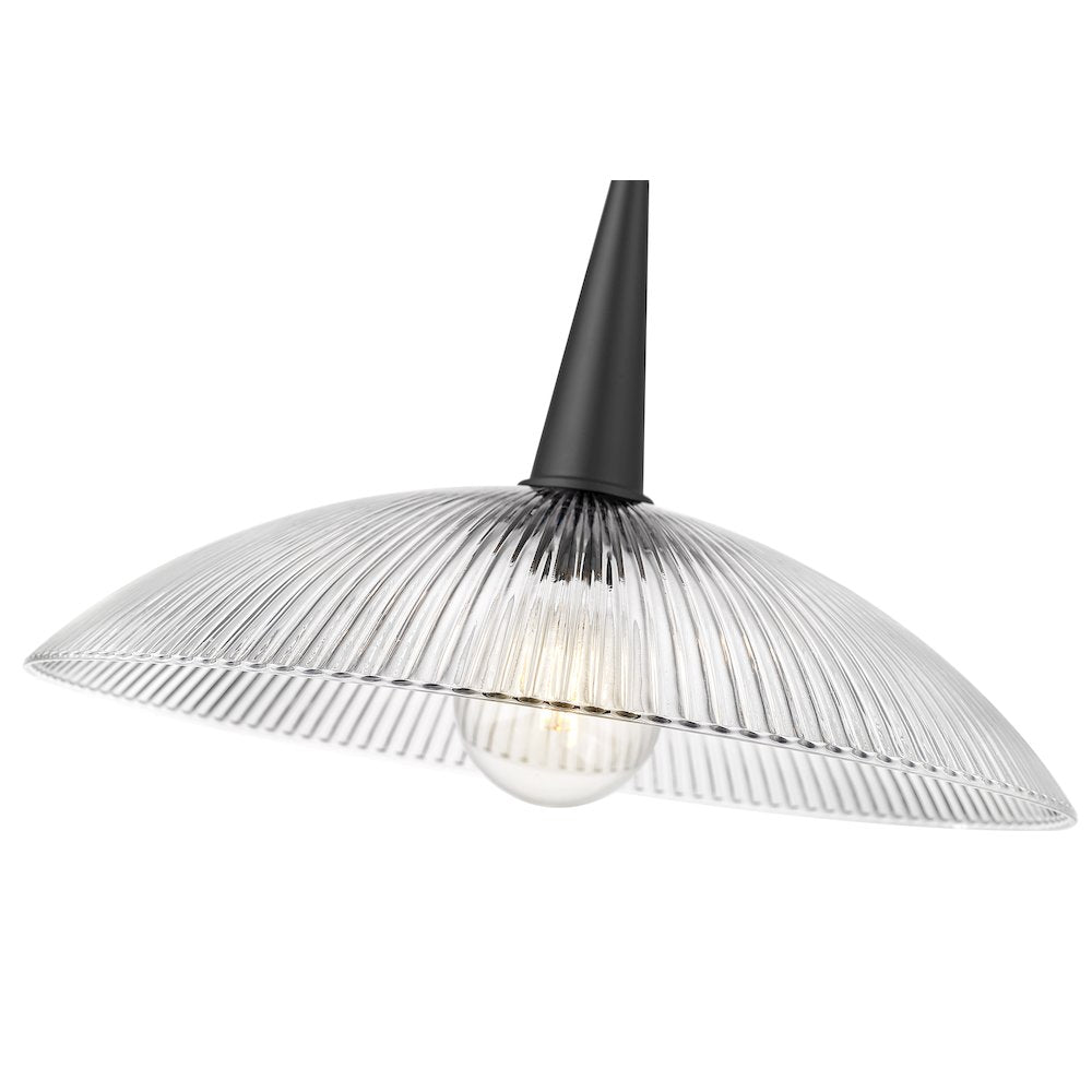 Lunelle 1 Light Matte Black Pendant