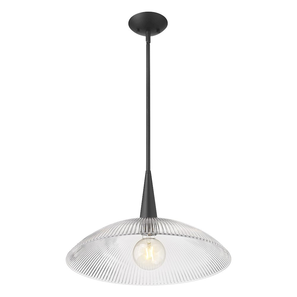 Lunelle 1 Light Matte Black Pendant
