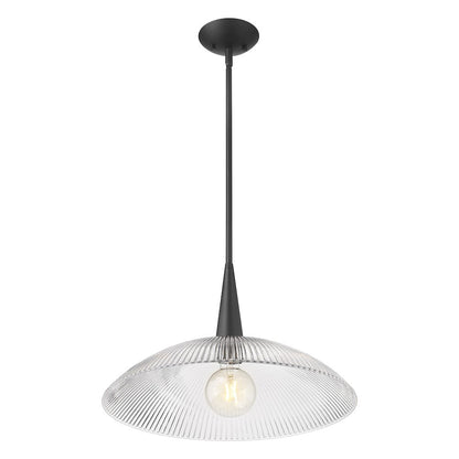 Lunelle 1 Light Matte Black Pendant