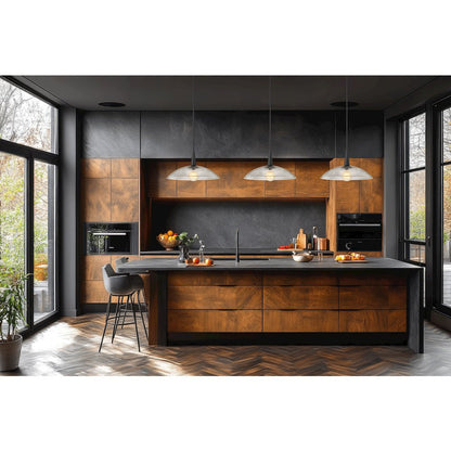 Lunelle 1 Light Matte Black Pendant