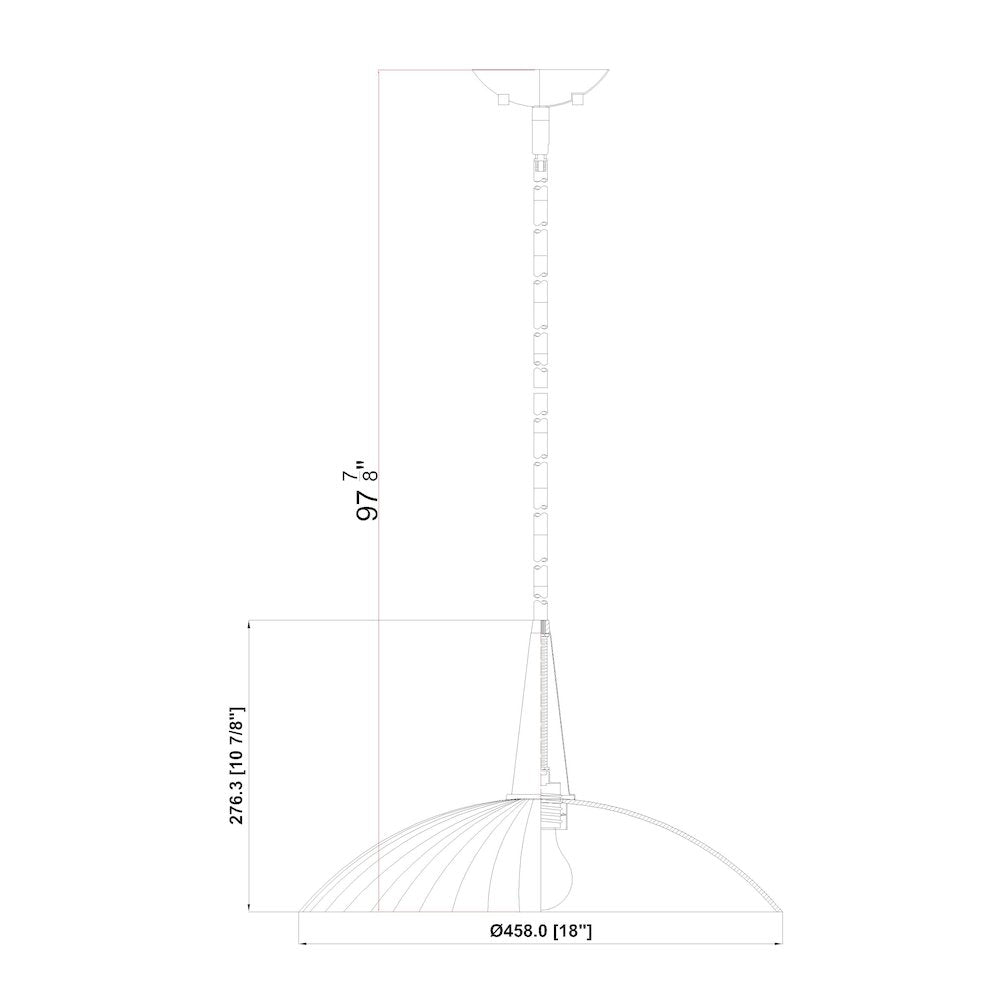 Lunelle 1 Light Matte Black Pendant