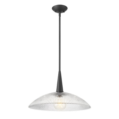 Lunelle 1 Light Matte Black Pendant