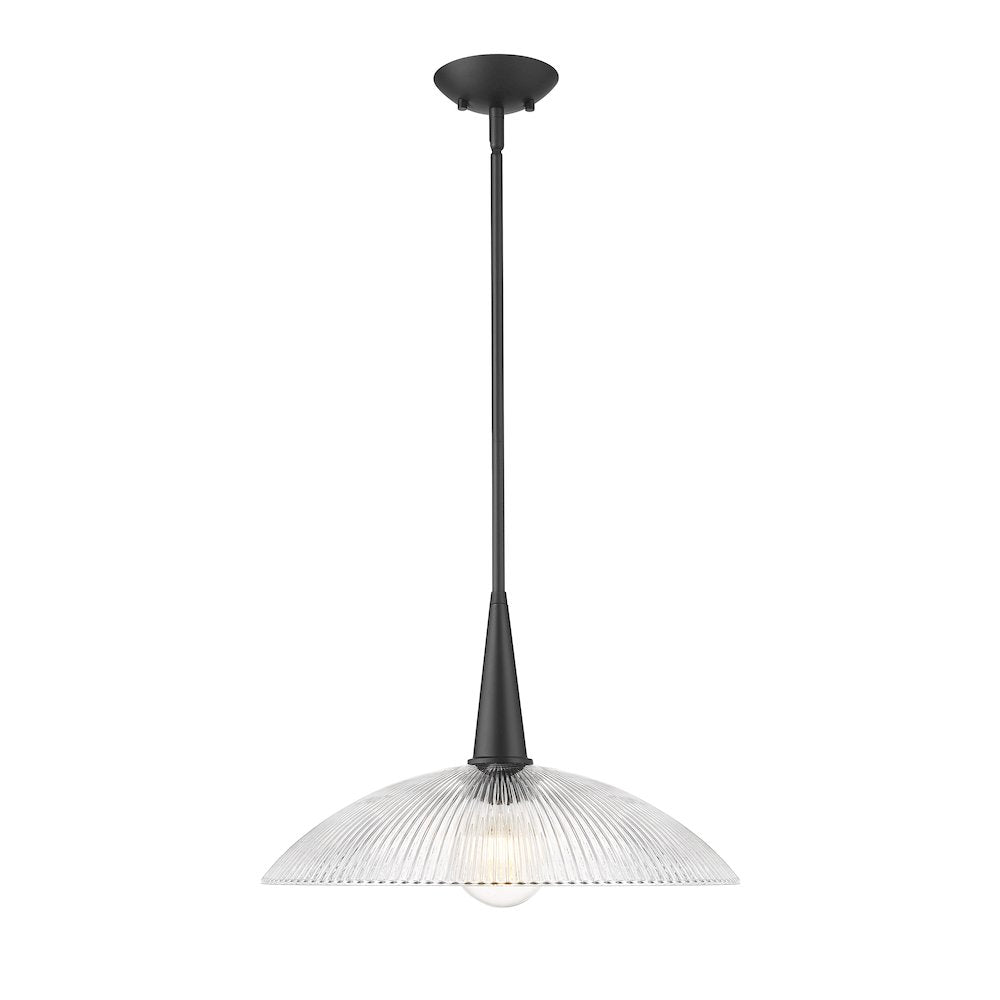 Lunelle 1 Light Matte Black Pendant