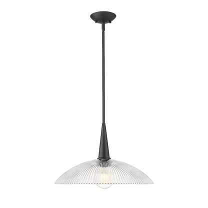 Lunelle 1 Light Matte Black Pendant