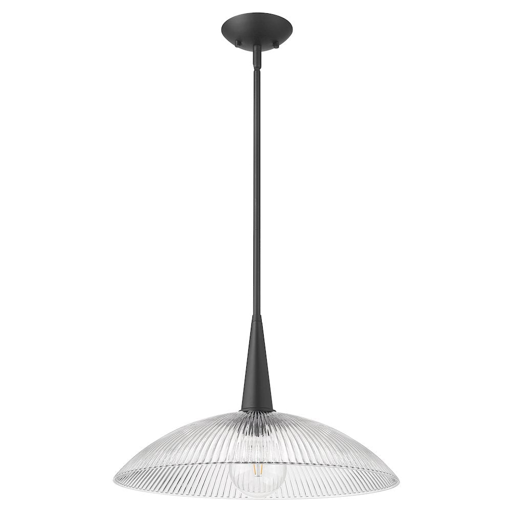 Lunelle 1 Light Matte Black Pendant