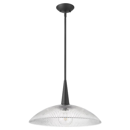 Lunelle 1 Light Matte Black Pendant