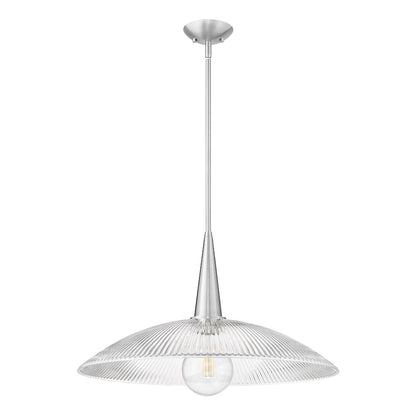 Lunelle 1 Light Brushed Nickel Pendant