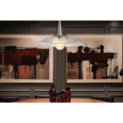 Lunelle 1 Light Brushed Nickel Pendant