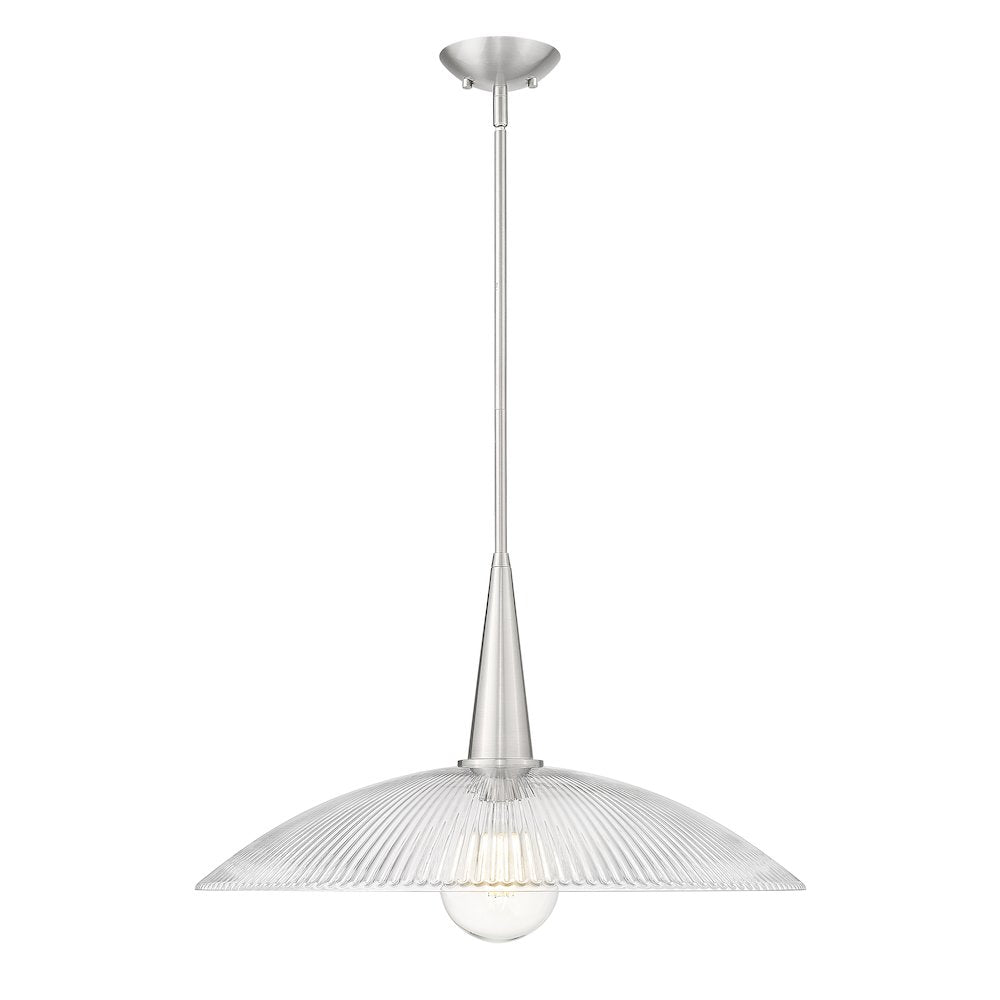 Lunelle 1 Light Brushed Nickel Pendant