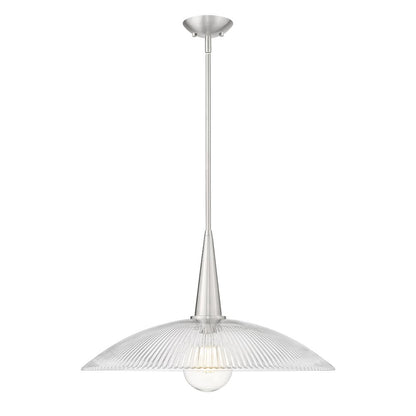 Lunelle 1 Light Brushed Nickel Pendant