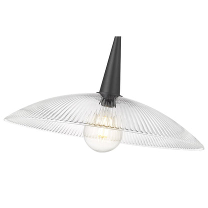 Lunelle 1 Light Matte Black Pendant