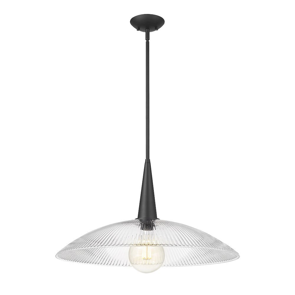 Lunelle 1 Light Matte Black Pendant