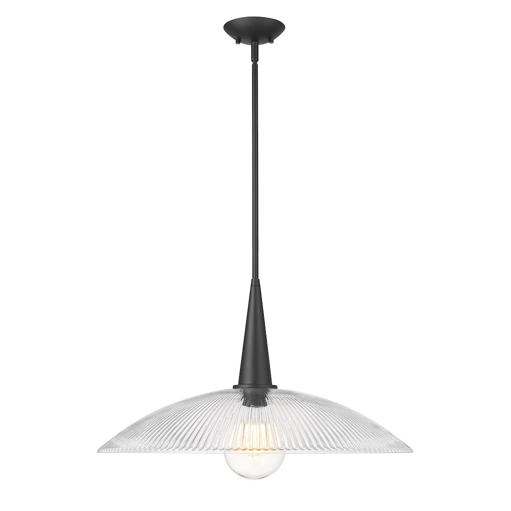 Lunelle 1 Light Matte Black Pendant