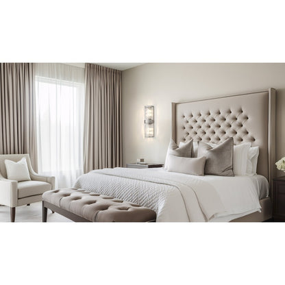 Meridian 2 Light Brushed Nickel Wall Sconce