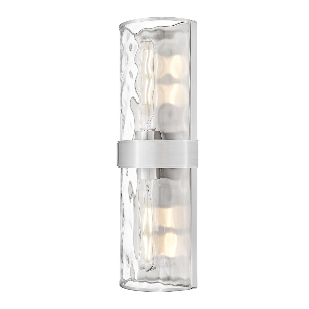 Meridian 2 Light Brushed Nickel Wall Sconce
