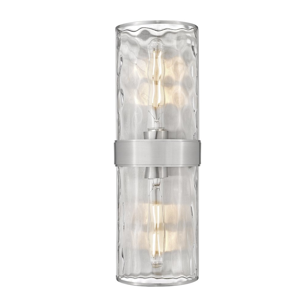 Meridian 2 Light Brushed Nickel Wall Sconce