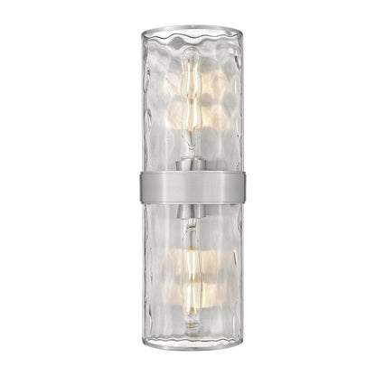 Meridian 2 Light Brushed Nickel Wall Sconce