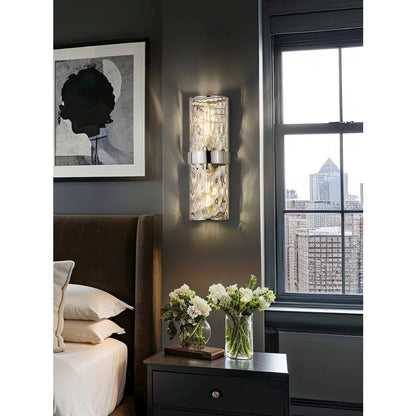 Meridian 2 Light Polished Nickel Wall Sconce
