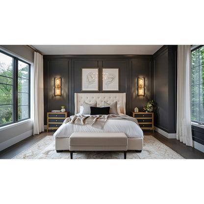 Meridian 2 Light Rubbed Brass Wall Sconce