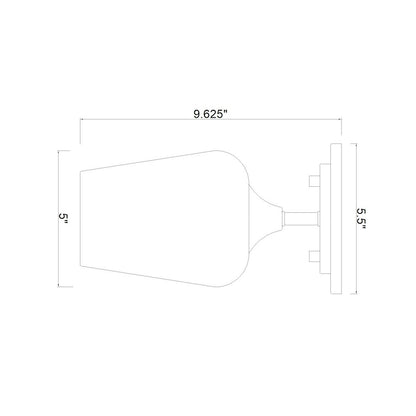 Z-Lite 1 Light Flush Mount, Burnished Brass