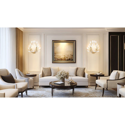 Z-Lite 2 Light Wall Sconce, Modern Gold