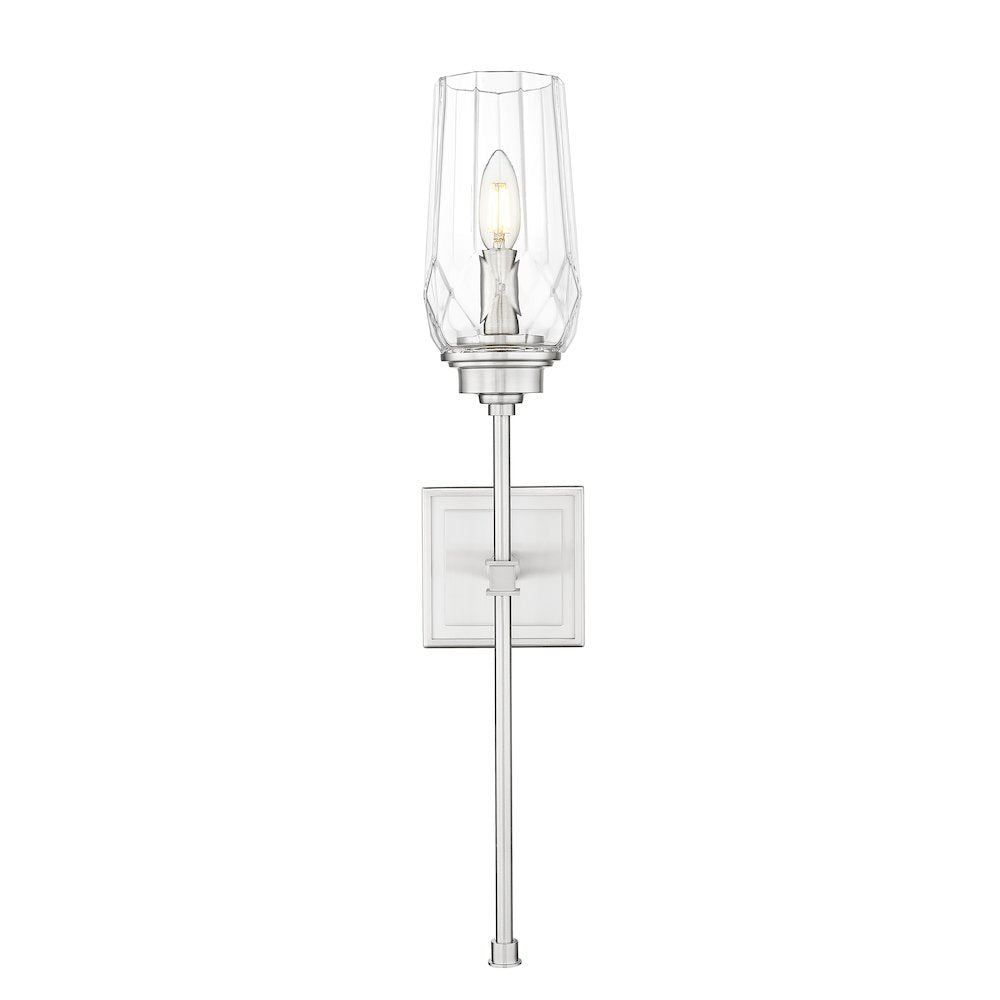 Z-Lite 1 Light Wall Sconce, Brushed Nickel