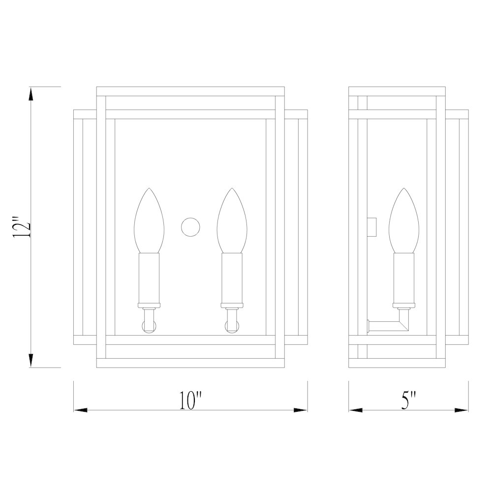 Z-Lite 2 Light Wall Sconce