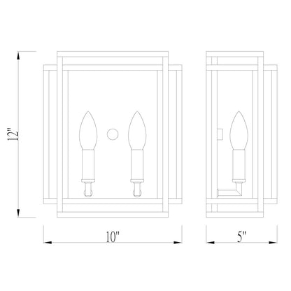 Z-Lite 2 Light Wall Sconce