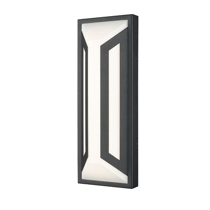 Z-Lite 2 Light Outdoor Wall Light, Sand Black