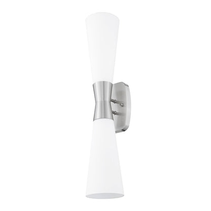 Z-Lite 2 Light Wall Sconce, Brushed Nickel