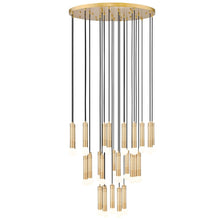 Z-Lite Stari 27 Light Chandelier in Modern Gold color, Steel frame