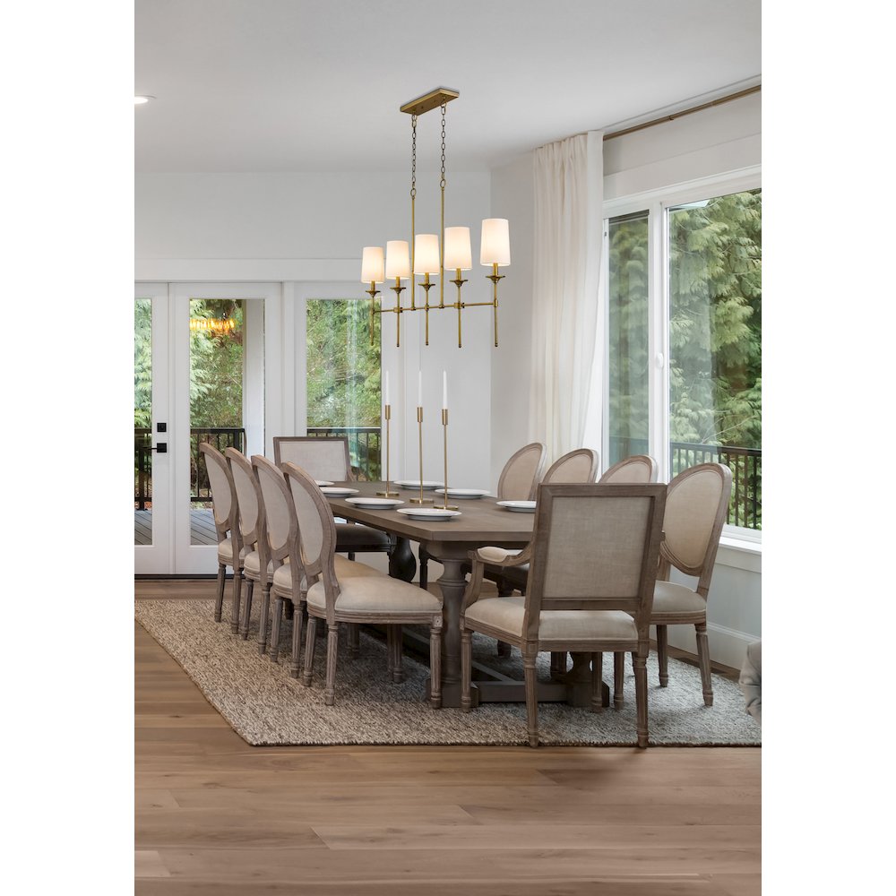 Z-Lite 5 Light Linear Chandelier