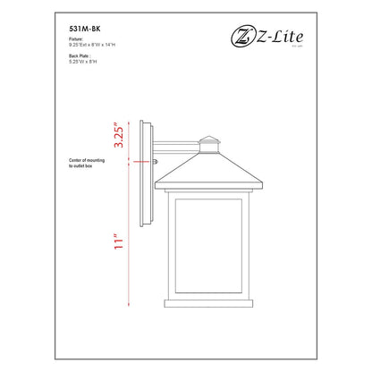 Z-Lite 1 Light Outdoor Wall Light