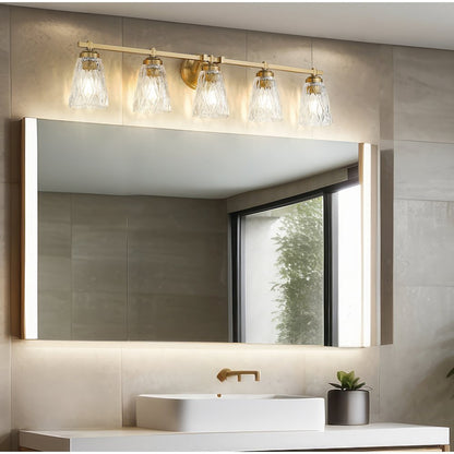 Z-Lite 5 Light Vanity, Modern Gold