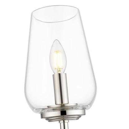 Z-Lite 1 Light Wall Sconce, Polished Nickel