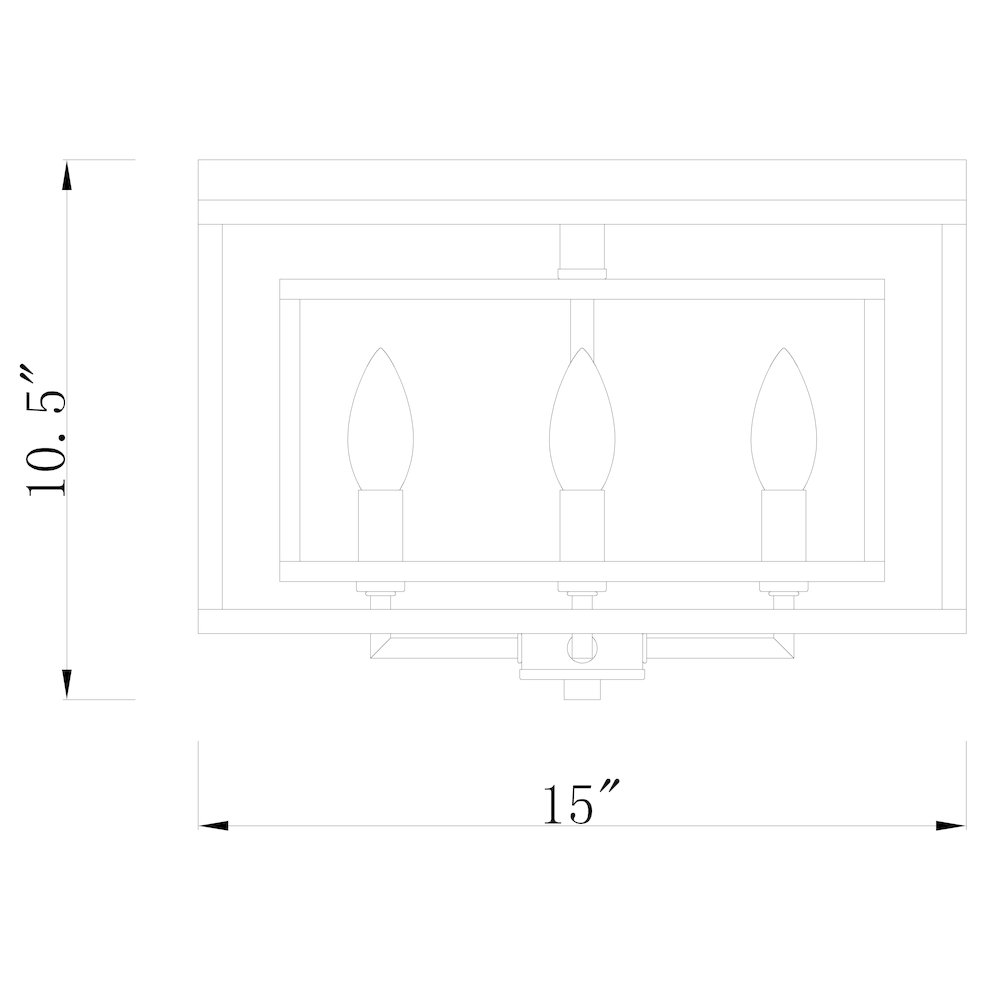 Z-Lite 4 Light Flush Mount