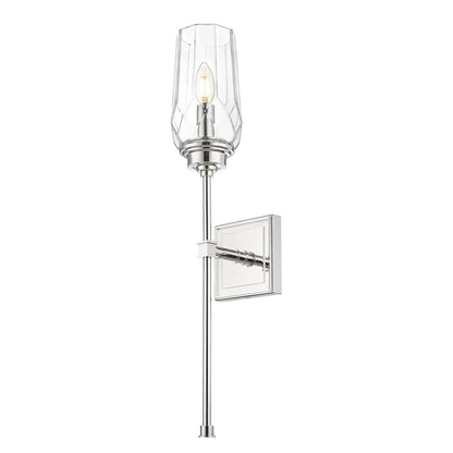 Z-Lite 1 Light Wall Sconce, Polished Nickel
