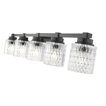 Z-Lite 5 Light Vanity, Matte Black