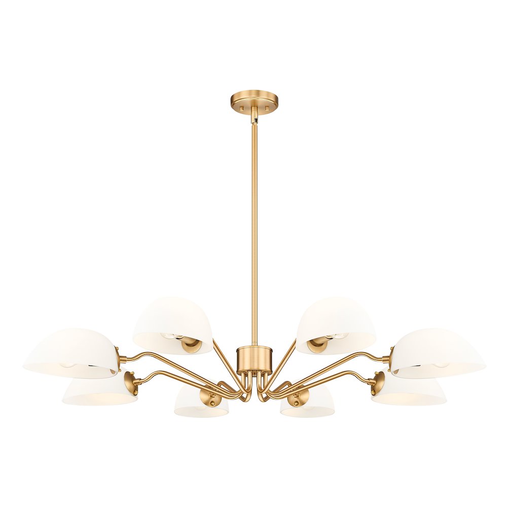 Z-Lite 8 Light Chandelier, Modern Gold