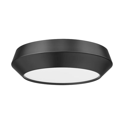 Z-Lite 1 Light Flush Mount, Matte Black