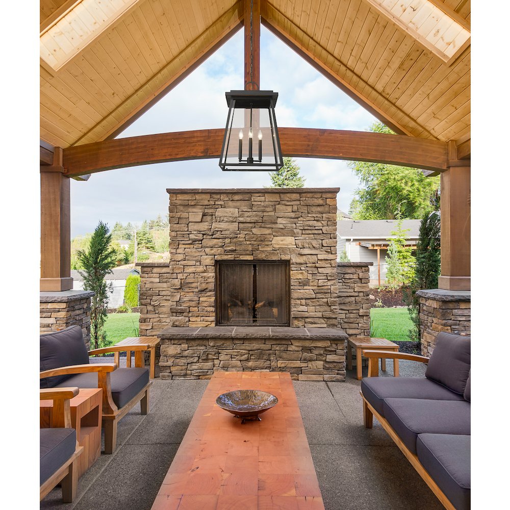 Z-Lite 4 Light Outdoor Chain Mount Ceiling Fixture