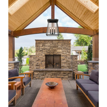 Z-Lite 4 Light Outdoor Chain Mount Ceiling Fixture