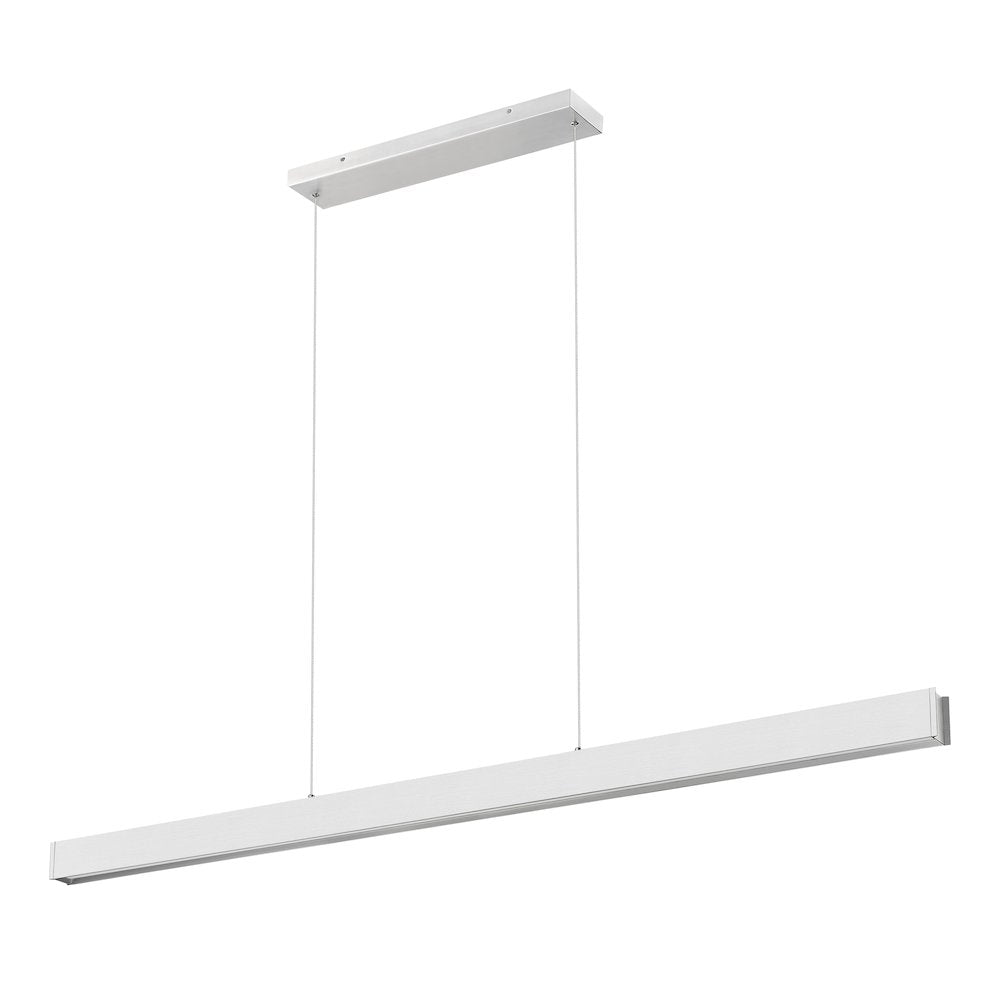Z-Lite 1 Light Linear Chandelier, Brushed Nickel