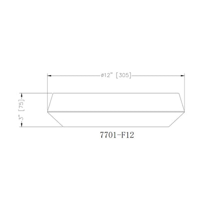 Z-Lite 1 Light Flush Mount, Brushed Nickel