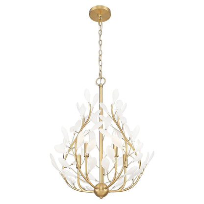 Z-Lite 5 Light Chandelier, Modern Gold