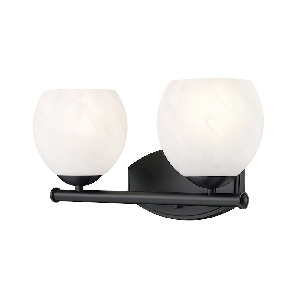 Z-Lite 2 Light Vanity, Matte Black