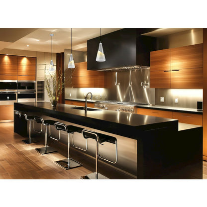 Z-Lite Aimie 1 Light Pendant, Brushed Nickel