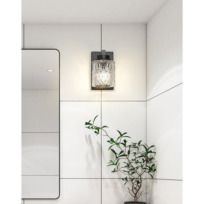 Z-Lite 1 Light Wall Sconce, Matte Black